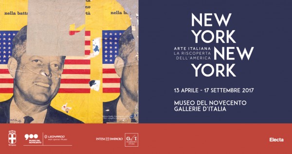 Mimmo Rotella, Viva America, 1963, collage su carta, 85 x 89 cm, Fondazione Marconi.