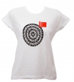 t-shirt donna M bianco linea “Mandala” serie la Biennale di Venezia