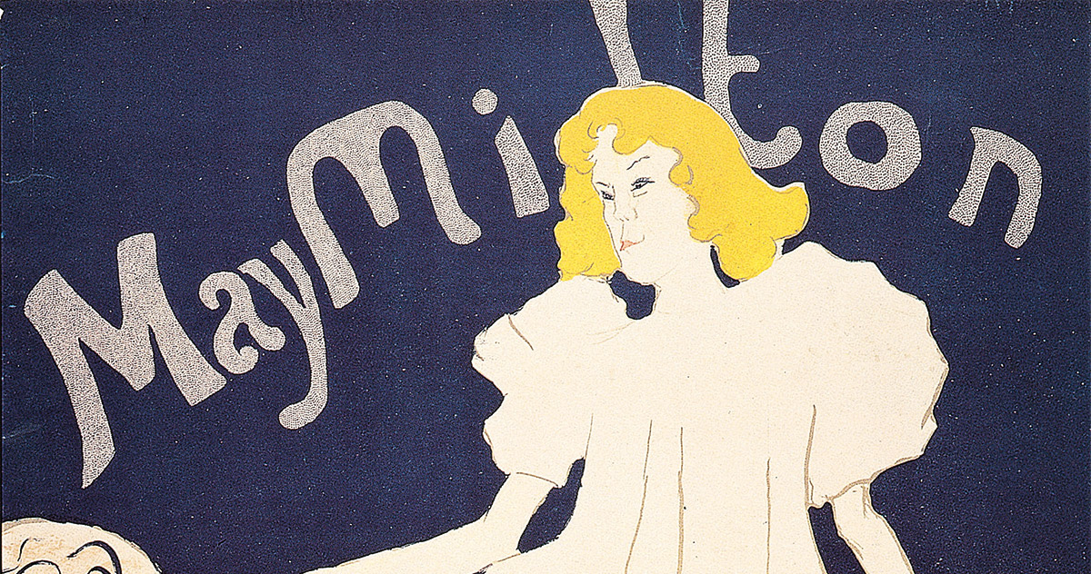 Henri de Toulouse-Lautrec, <em>May Milton</em> 1895, Affiche, litografia a cinque colori Inchiostro nero , matita blu e matita, Comté, Collezione privata