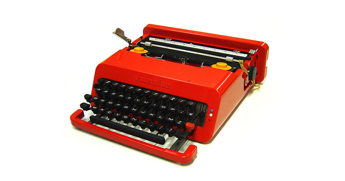 Olivetti Valentine.  © Die Medienzeitmaschine