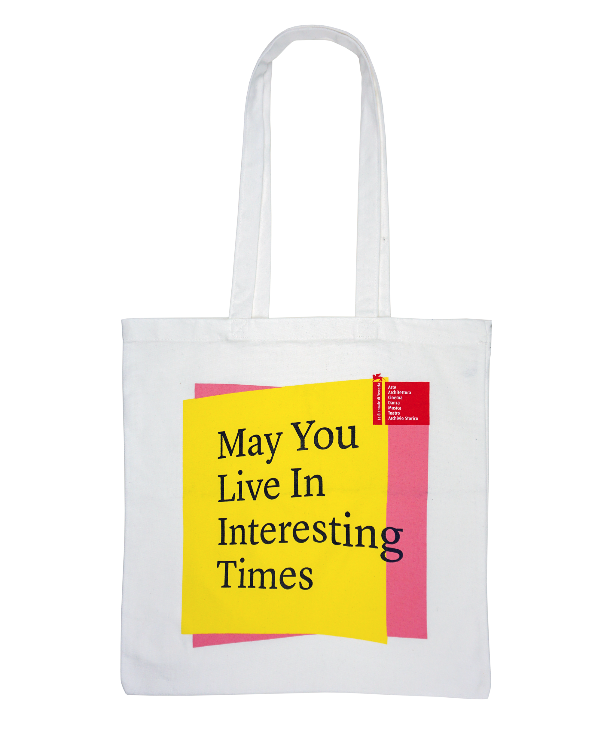 shopper bianca “May You Live In Interesting Times” serie La Biennale di Venezia