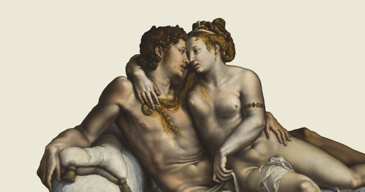 Giulio Romano, Two Lovers, c. 1524, oil on panel transferred to canvas, St. Petersburg, The State Hermitage Museum. Photograph © The State Hermitage Museum, 2019. Photo Inna Regentova