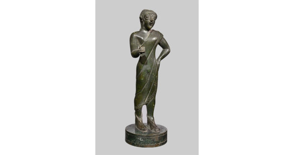 Statuetta di offerente togato, 600 a.C. ca. | Napoli, Museo Archeologico Nazionale