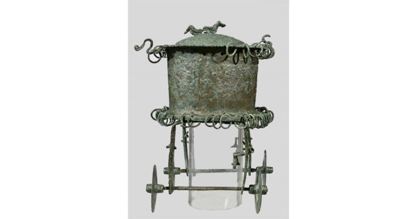 Carrello cultuale in bronzo, Fine dell’VIII - inizi del VII sec. a.C. | Napoli, Museo Archeologico Nazionale