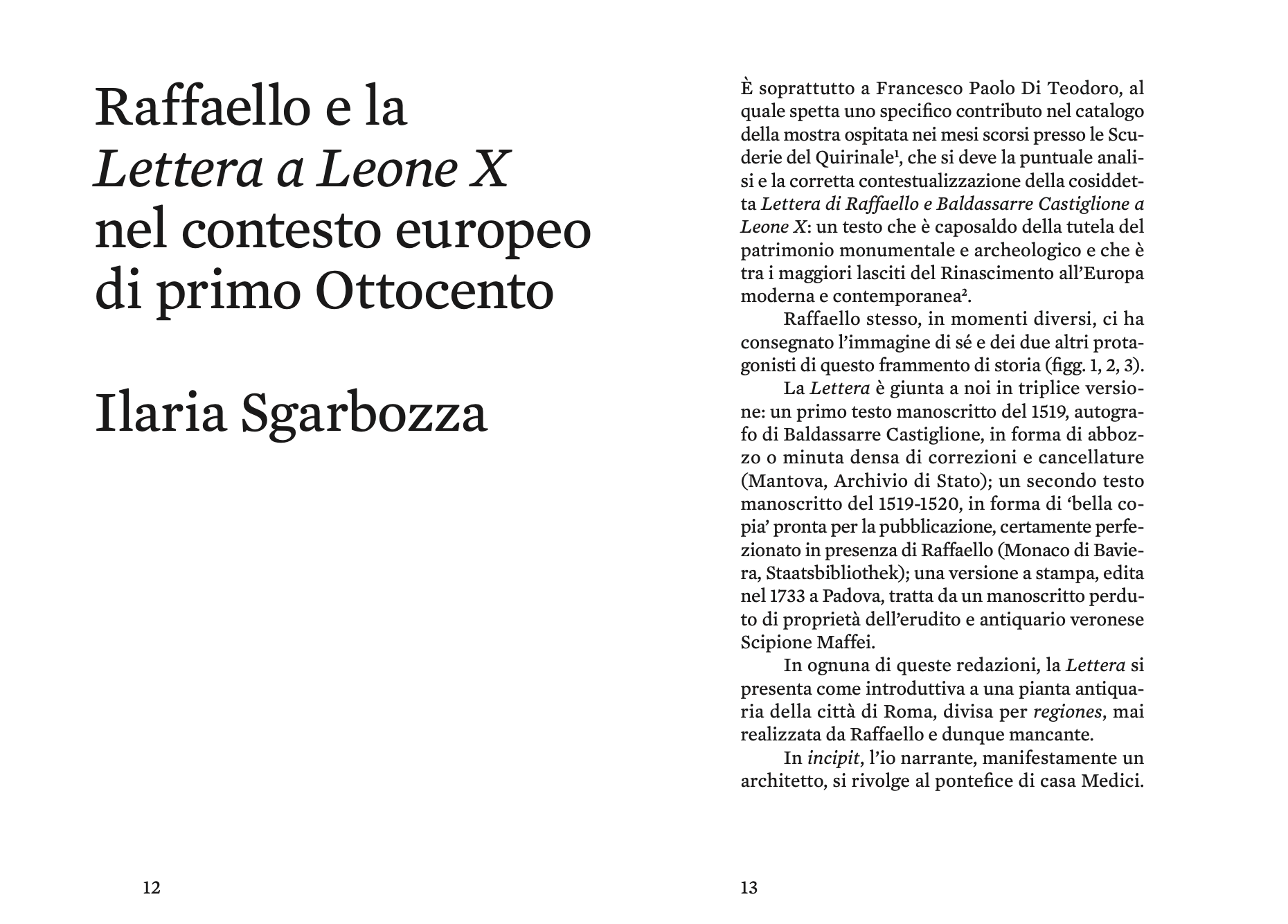 La lezione di Raffaello