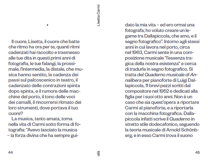 Con amore e con amicizia. Lisetta Carmi